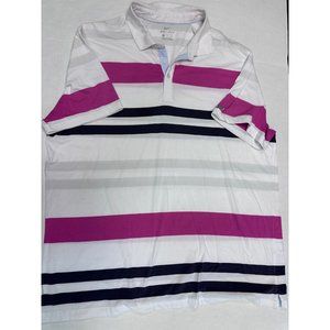 Nike Dri-fit Polo Golf Pink, White, Black Stripe Size XXL